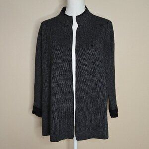 Benedetta B Herringbone Cardigan Sweater